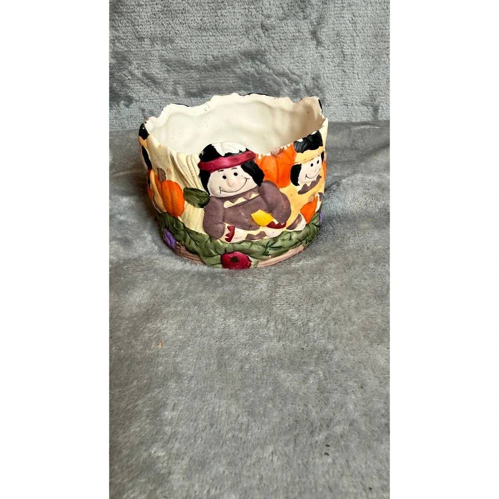 Candle Holder Unisex OS Multicolor Excellent Thanksgiving Harvest